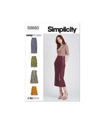 Patron Simplicity 9683 - Jupe du 36 au 54 (FR) taille n°FR 36-44
