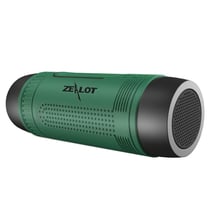 Enceinte Bluetooth Waterproof Multifonctionnelle Pour Smartphones Avec Batterie 4000mAh Et Lampe Torche Vert YONIS