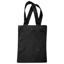Sac en coton, noir, 25x21cm