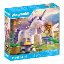 71843 Licorne Lavande porte-bonheur avec fée