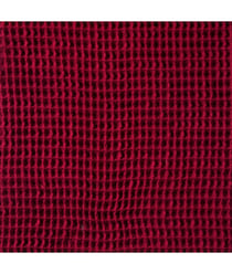 Tissu coton Nid d'Abeille de 150 cm de largeur Grenat Rouge vendu par 50 cm