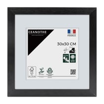 Cadre photo Karma noir 30x30 cm