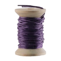 Graine Créative - Cordon en coton ciré Violet 5m
