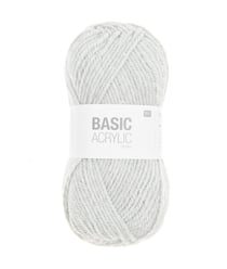 Pelote de laine à tricoter BASIC ACRYLIC CHUNKY - 100GR - Rico Design 010 Gris