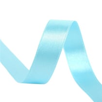Bobine 25m ruban satin double face Bleu d'eau
