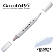 Graph'It - Marqueur manga à l'alcool Graph'it Brush 9103 Cool Grey 3