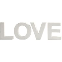Lettres pour affichage, LOVE, H : 17,5 cm, P: 4,5 cm, blanc, 1 set