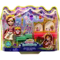 Enchantimals royal poupée fabrina fox et renard frisk secret de beauté - figurine 15 cm - animal de la jungle - mattel gyj05