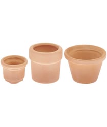 Pots de fleurs miniatures - 3 pcs - Rico Design Bois