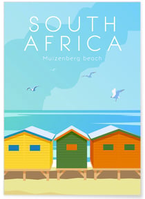 Affiche Afrique du Sud | A3 : 29,7x42cm
