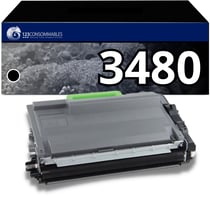Toner compatible BROTHER TN-3480 XL noir - 123CONSOMMABLES