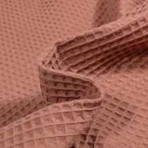 Tissu Nid d'abeille Cappuccino - Au mètre