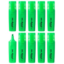 Lot de 10 Surligneurs pointe biseautée 1-5mm - DELI - Vert