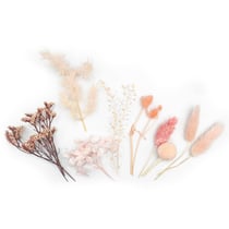 Fleurs séchées coloris rose 10 pièces