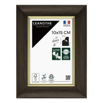 Cadre photo Luna ébène doré 10x15 cm