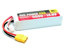 Batterie LiPo 14,8V 5000mAh XT90 Red Power Pro - 19125