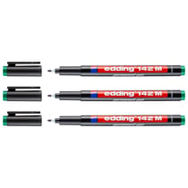 Lot de 3 marqueurs permanents - EDDING - Pointe moyenne 1 mm - Vert
