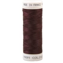 Fil à coudre polyester 100m made in France - prune 252