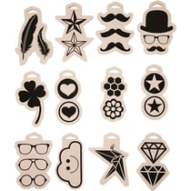 Timbre en mousse , dim. 12x18 cm, ép. 15 mm, 12 pièces/ 1 Pq.