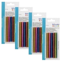 24 recharges pistolet à colle 7 mm - paillettes