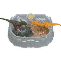 Figurines Jurassic World Mattel Set avec arène colorée