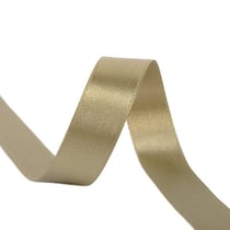 Bobine 40m ruban satin double face fabriqué en France vert beige