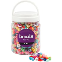 Assortiment de perles plastique - De 6 à 20 mm - Env. 1175 pcs