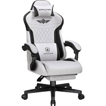 Chaise gaming ergonomique GTPLAYER - Tissu - Gris - 50P x 50l x 130H cm