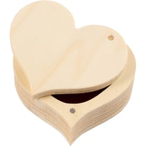 Boîte en bois, H : 4 cm, L : 9 cm, 1 pièce