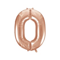 Ballon Géant Chiffre 0 Rose Gold (86 cm)