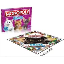 Monopoly Chats - Jeu de société - Monopoly mettant en vedette les chats dans différents lieux.
