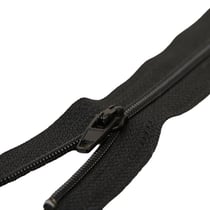 Fermeture fine à glissière non séparable polyester noire spirale 4mm
