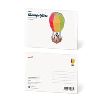 CARTE POSTALE MONTGOLFIÈRE
