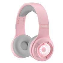 Casque Audio Bluetooth Sans Fil RGB Pour Musique Et Appels Longue Autonomie Rose YONIS