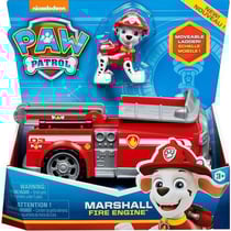 Pat patrouille marcus avec camion de pompier grande échelle - figurine chien - paw patrol - spin master - 20114322