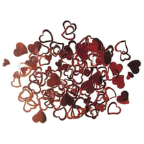 Sequins Coeur Rouge 7 et 12 mm 12 g