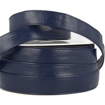Bobine 10m Sangle simili cuir bleu marine 25mm