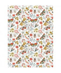 Tissu coton champêtre de 135 cm de largeur Blanc vendu par 50 cm