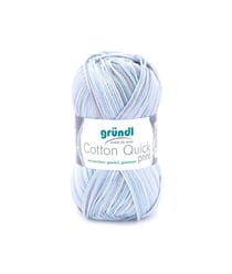 Fil de Coton à tricoter COTTON QUICK PRINT - PPSC - Gründl 240 Bleu