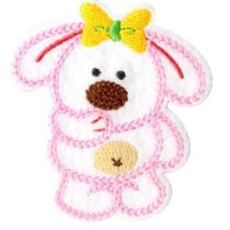 Lot de 3 écussons thermocollants adorable animal 5x5cm