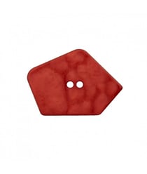 Bouton en forme de pentagone 2 trous 40mm - Prym Rouille Rouge