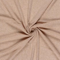 Tissu Maille côtelé Céliane uni pailleté Rose