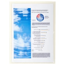 Sachet de 10 pochettes adhésives PVC lisse 14/100e - A4 - Cristal - x 5 - Exacompta