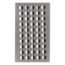 200 autocollants yeux ronds blanc et noir - 0,8 cm