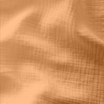 Tissu Double gaze Coton uni Melon - Au mètre