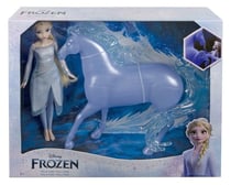 Coffret disney frozen poupée elsa et cheval nokk - la reine des neiges 2 - mattel - hlw58