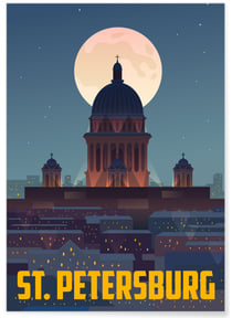 Affiche St-Petersburg | A3 : 29,7x42cm