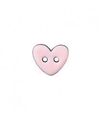 Bouton Coco laqué 2 trous Coeur 10 à 15mm - Prym 15-rose Clair