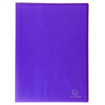 Protège-documents en polypropylène semi rigide Chromaline 60 vues - A4 - Violet - x 12 - Exacompta