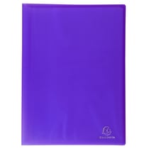 Protège-documents en polypropylène semi rigide Chromaline 60 vues - A4 - Violet - x 12 - Exacompta
